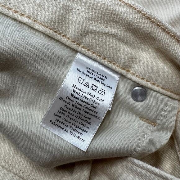 Everlane | NWT The Summer Wide Leg Jean in Bone - Picture 7 of 8